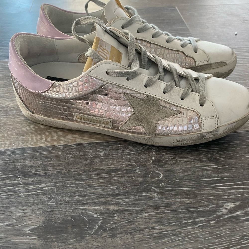 Pink Foil Golden Goose